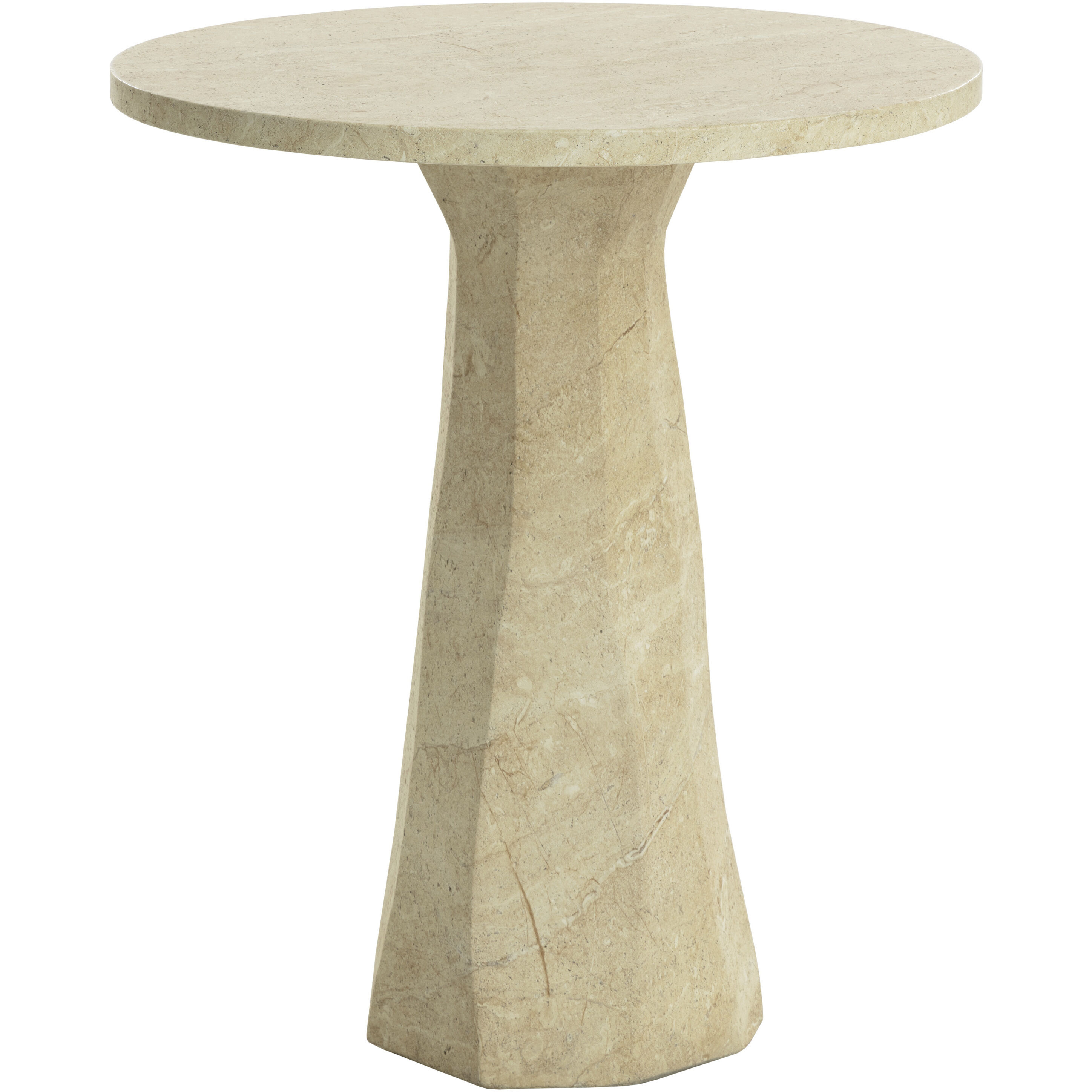 Kliff 40 X 34 inch Travertine Look Outdoor Bar Table